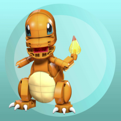 Mega construx pokemon construye y muestra charmander