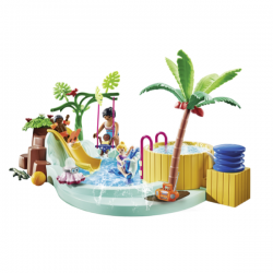 Piscina infantil con jacuzzi