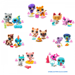 Pack de 2 - mascotas littlest pet shop