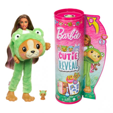 BARBIE CUTIE REVEAL SERIE DISFRACES PERRO RANA