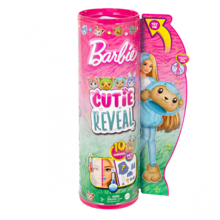 Barbie cutie reveal serie disfraces osito delfin