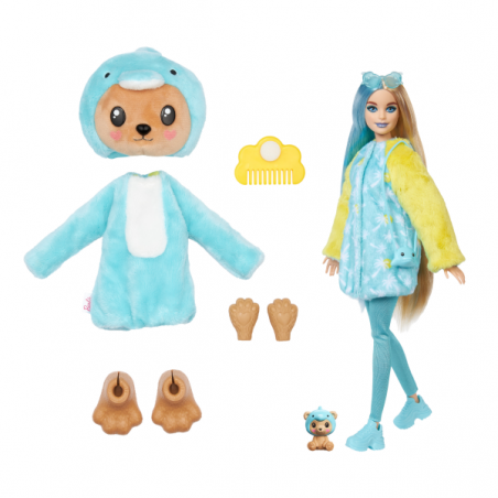 Barbie cutie reveal serie disfraces osito delfin