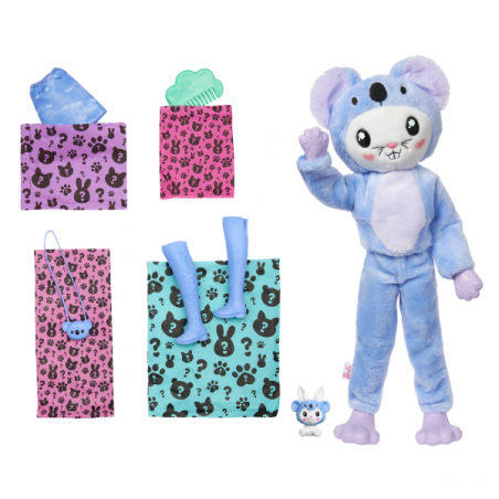 Barbie cutie reveal serie disfraces conejo koala