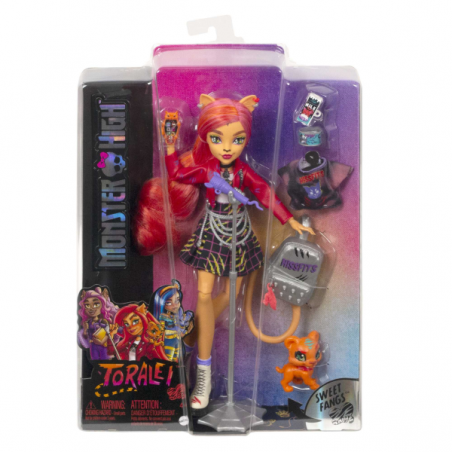 Monster high muñeca con accesorios toralei