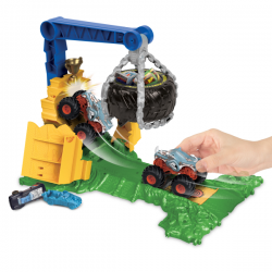 Hot wheels monster trucks arena smashers reto de rhinomite