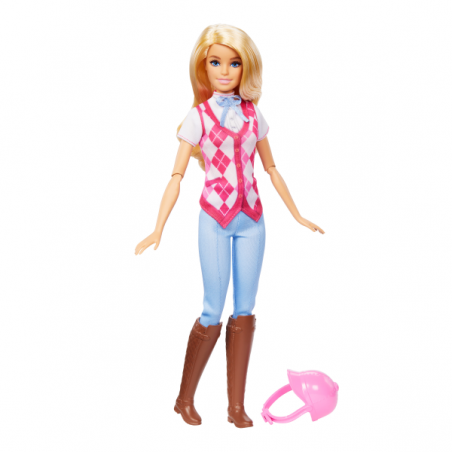 Barbie muñeca jinete equitacion