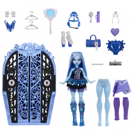 Monster high skulltime secrets 4 muñeca abbey bominable con armario