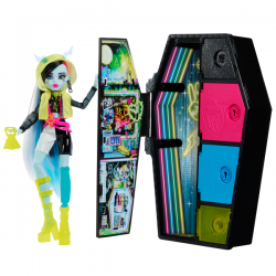 MONSTER HIGH SKULLTIMATE SECRETS MUÑECA FRANKIE STEIN CON ARMARIO NEON FRIGHTS