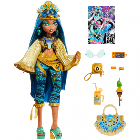 Monster high fiesta monstruosa muñeca cleo de nile