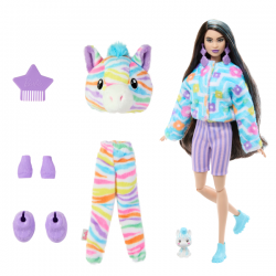 Barbie cutie reveal sueños de colores muñeca cebra