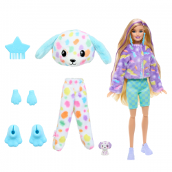 Barbie cutie reveal sueños de colores muñeca perro dalmata