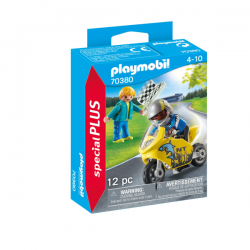 CHICOS CON MOTO DE CARRERAS PLAYMOBIL SPECIAL PLUS