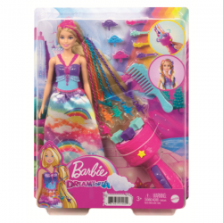 BARBIE DREAMTOPIA PRINCESA TRENZAS DE COLORES