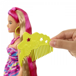 Barbie totally hair pelo extralargo flor