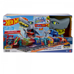 Hot wheels city tunel de lavado con tiburon