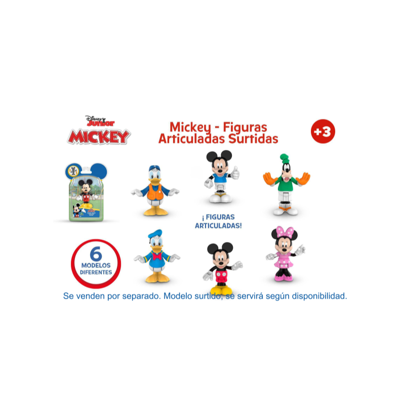 MICKEY FIGURA ARTICULADA SURTIDO INDIVIDUAL