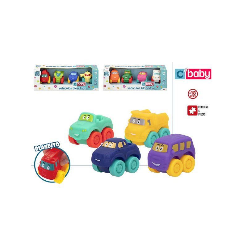 PACK 4 COCHES INFANTILES