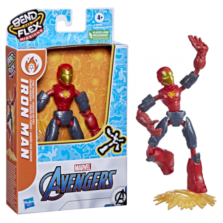 Avengers figuras bend and flex misiones