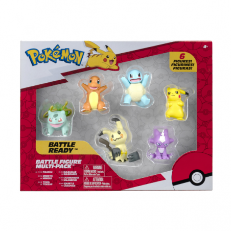 POKEMON PACK DE 6 FIGURAS