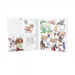 Create your top model doggy colouring book