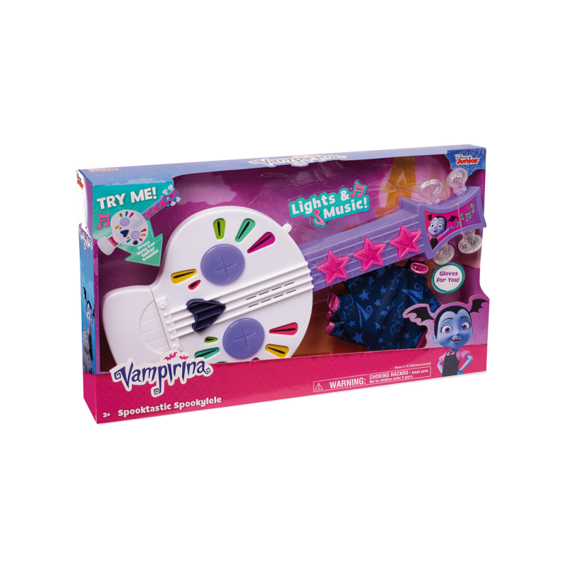 Spookylele como el de vampirina, con 2 modos de juego.
Revise siempre bien el etiquetado y comprueb