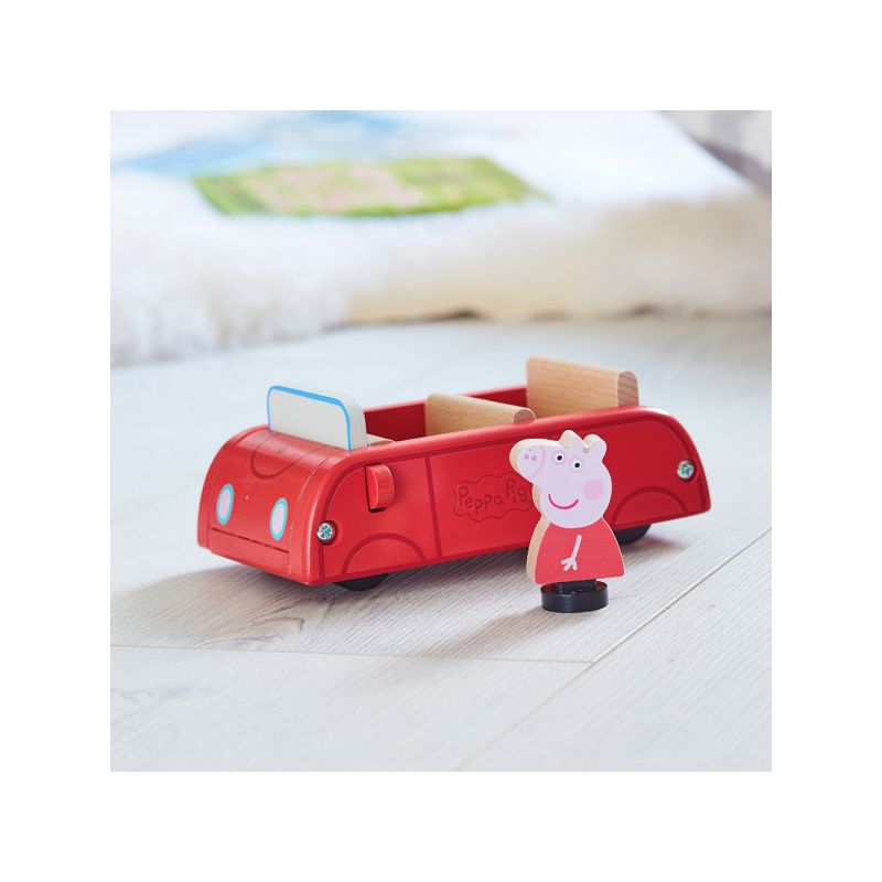 PEPPA PIG COCHE DE MADERA