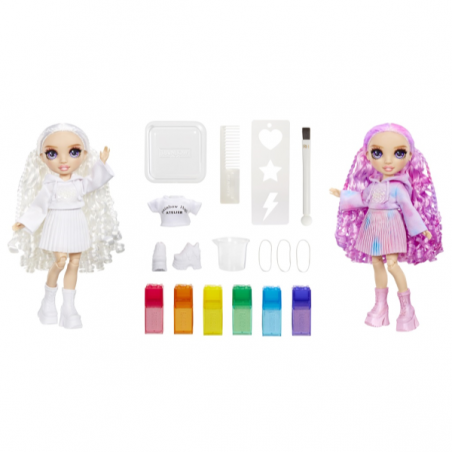 Rainbow high muñeca watercolor and create tie-dye - ojos marrones