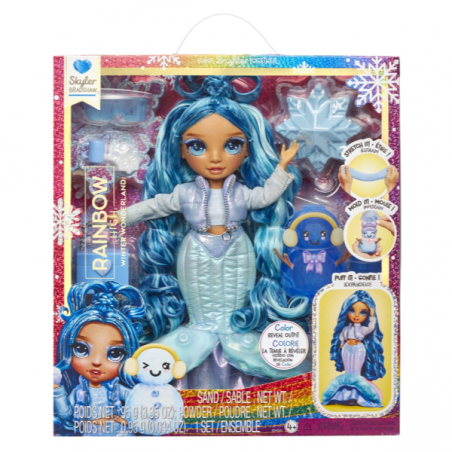 Rainbow high muñeca winter wonderland - blue