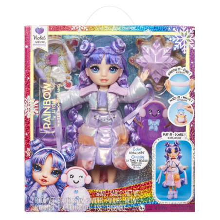 Rainbow high muñeca winter wonderland - purple