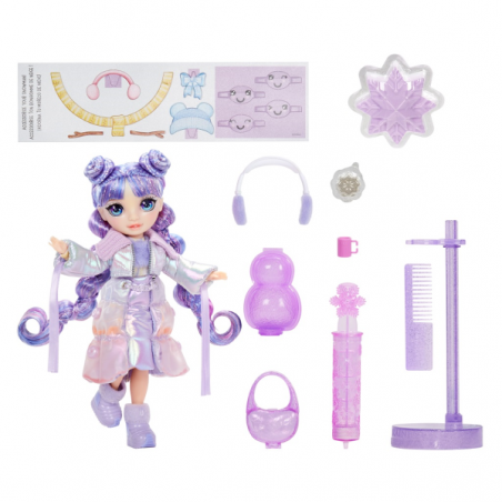 Rainbow high muñeca winter wonderland - purple