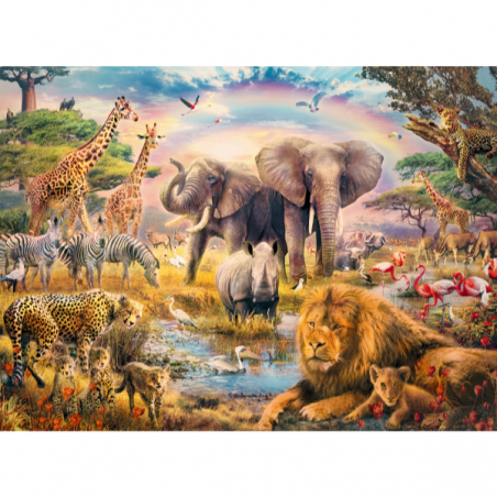 Puzzle 100 piezas xxl la sabana africana