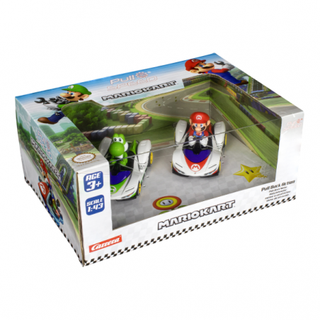 COCHES MARIO KART PULL AND SPEED - P-WING TWINPACK MARIO + YOSHI