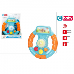 VOLANTE MUSICAL CON LUZ Y SONIDO C BABY