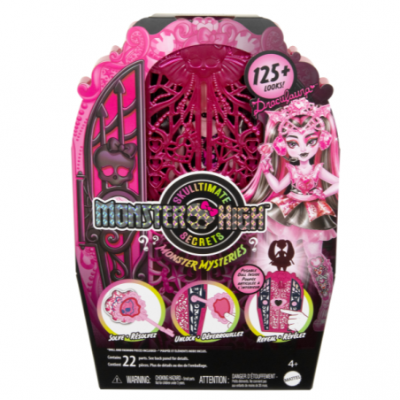 Monster high skulltime secrets 4 muñeca draculaura con armario