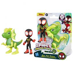 SPIDEY FIGURA DINO WEBS MILES MORALES