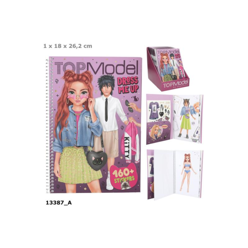 TOP MODEL CUADERNO DRESS ME UP GRANDE REBEL KITTY