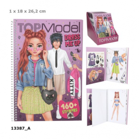 TOP MODEL CUADERNO DRESS ME UP GRANDE REBEL KITTY