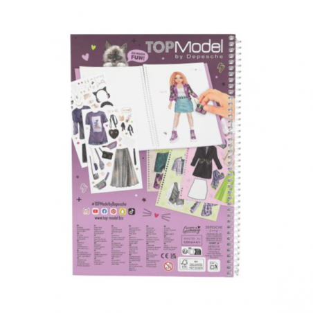 Top model cuaderno dress me up grande rebel kitty