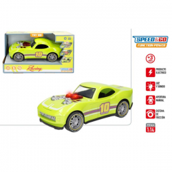 COCHE FRICCION 1:14 RACING CON LUZ Y SONIDO SPEED AND GO