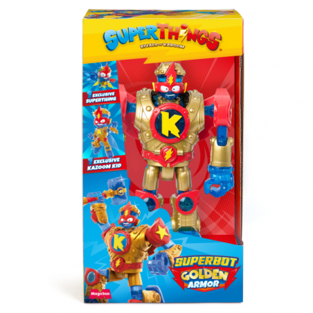 SUPERTHINGS S - PLAYSET SUPERBOT KAZOOM POWER GOLDEN ARMOUR