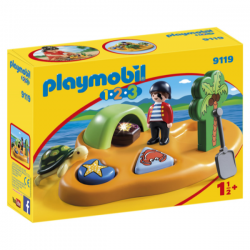 Playmobil 1.2.3 isla pirata. Siempre hay que revisar bien el etiquetado y comprobar que los juguetes