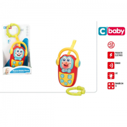 TELEFONO MOVIL MUSICAL 13CM CON LUZ Y SONIDO C BABY