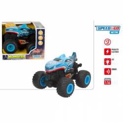 COCHE 4X4 SHARK 1:16 CON LUZ LED Y SONIDO SPEED AND GO SURTIDO