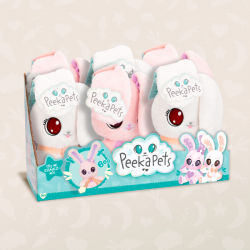 Peluche peekapets bunny plush surtido