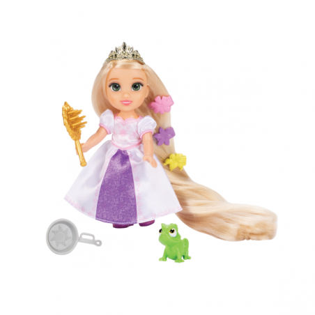 Set de regalo rapunzel 15 cm con accesorios