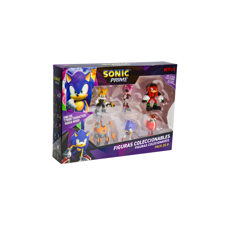 SONIC FIGURA PACK DE 8 SDO. EN CAJA DELUXE