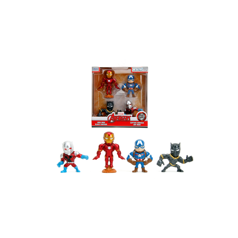 SET DE 4 FIGURAS DE METAL AVENGERS 7 CM