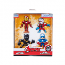 Set de 4 figuras de metal avengers 7 cm