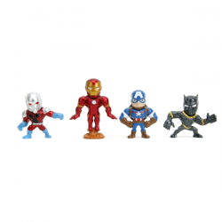 Set de 4 figuras de metal avengers 7 cm