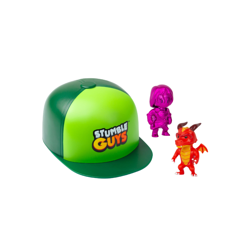 STUMBLE GUYS PACK GORRA CON 2 FIGURAS SORPRESA